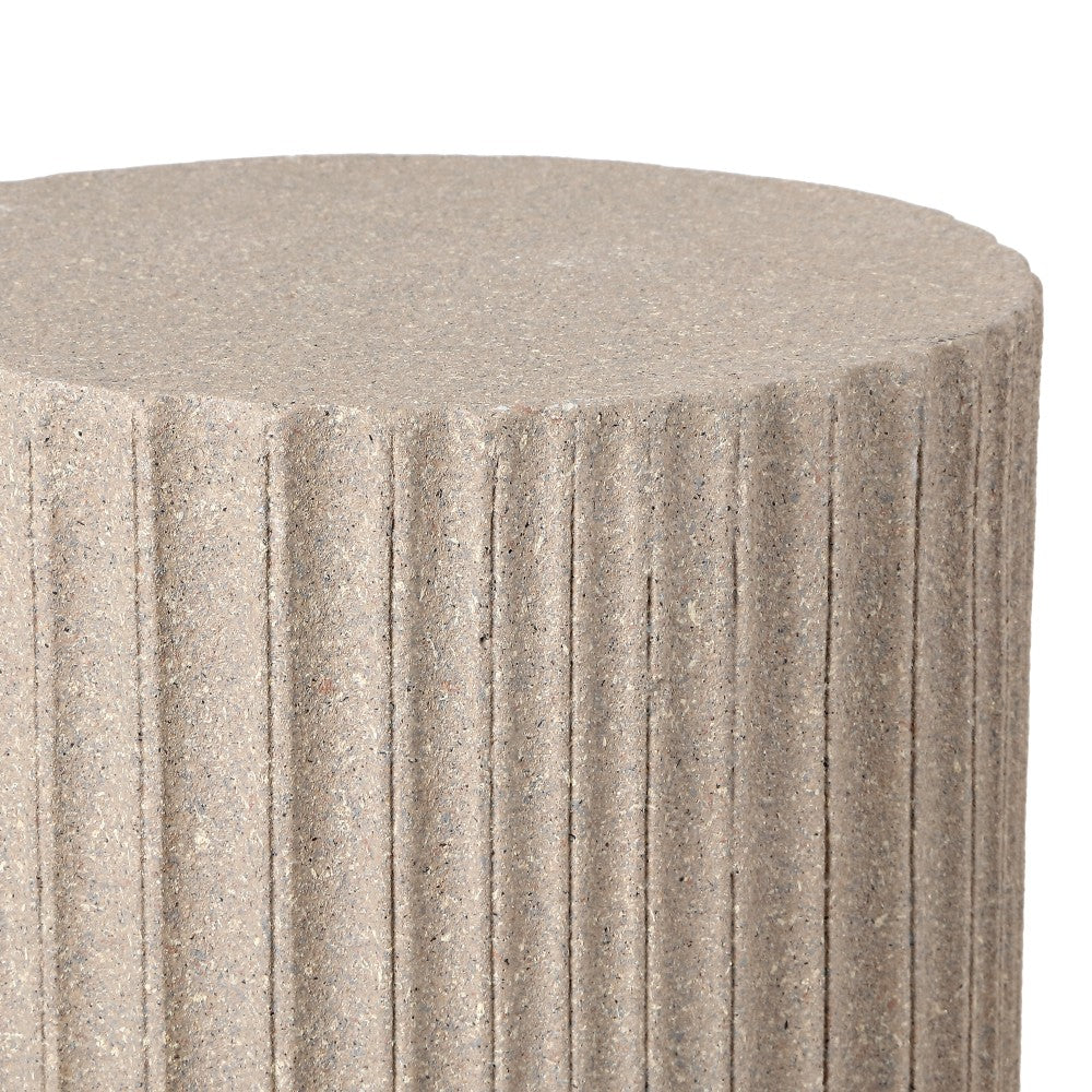 Harper 19" Modern Art Deco Tambour Accent Table