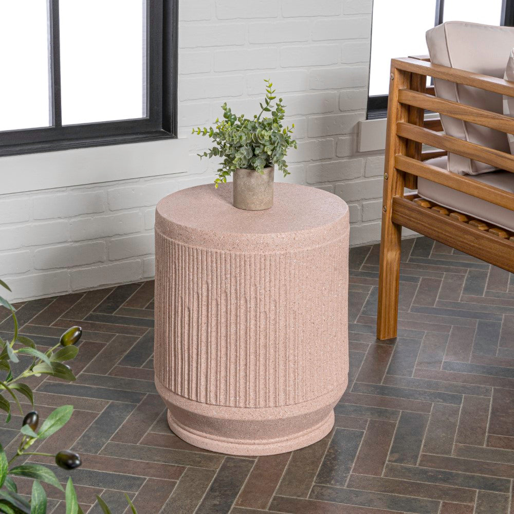 Stanford 17.5" Mid-Century Modern Brutalist Accent Table