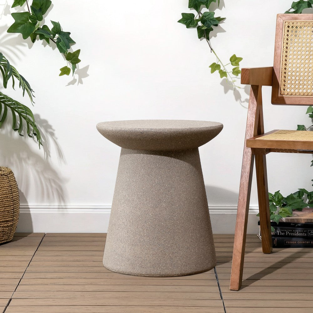 Conrad 18" Minimalist Modern Drum Accent Table Pedestal