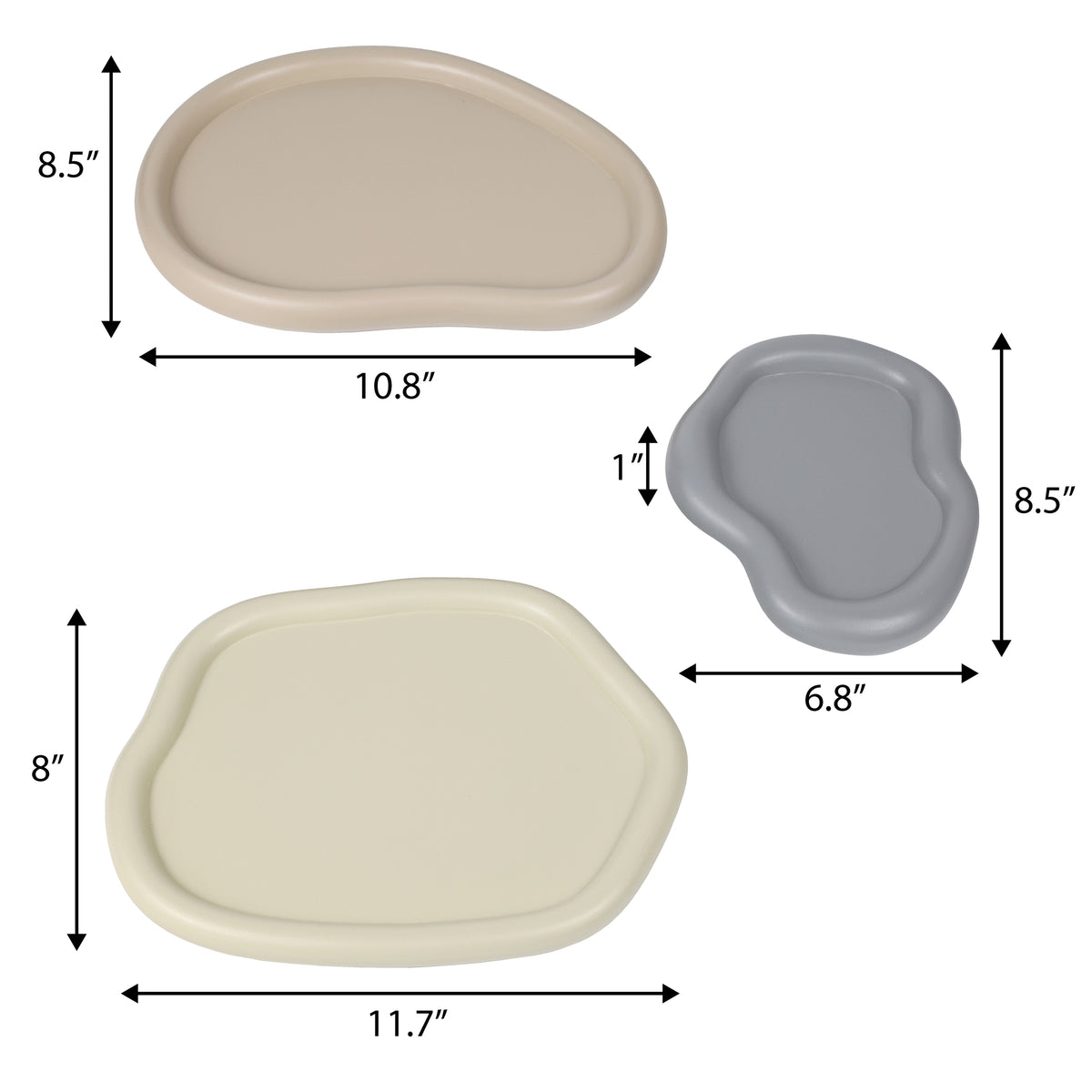 Vern Contemporary Concrete Decorative Cloud Jewelry Trays