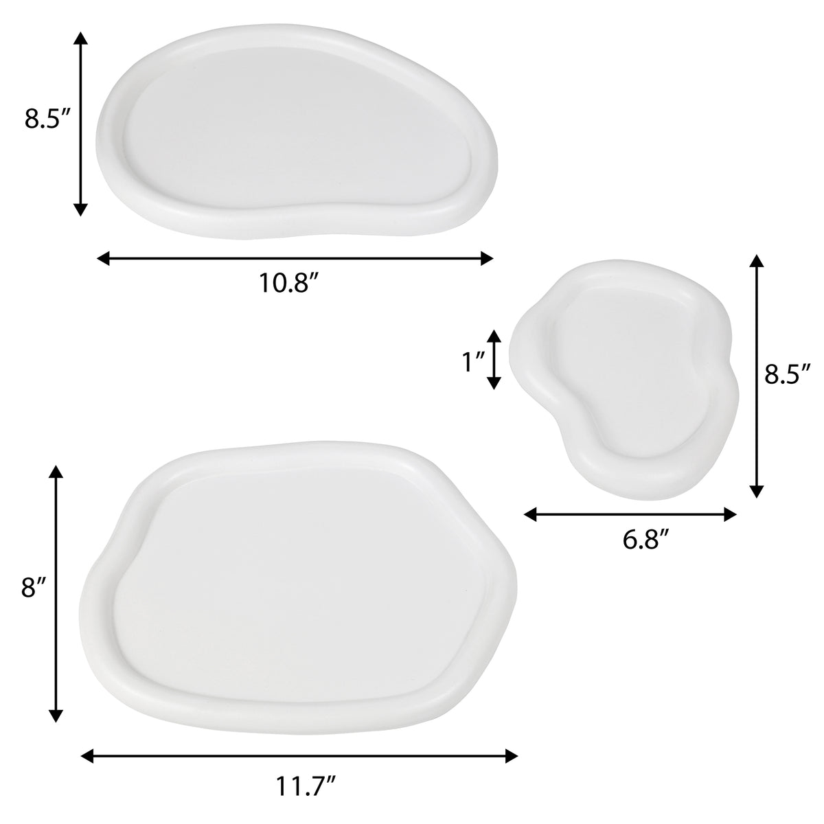 Vern Contemporary Concrete Decorative Cloud Jewelry Trays