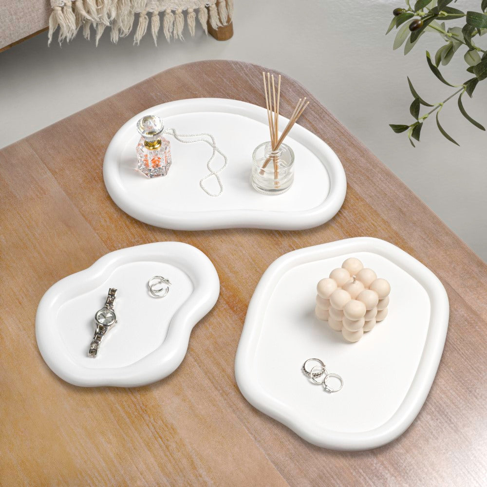 Vern Contemporary Concrete Decorative Cloud Jewelry Trays