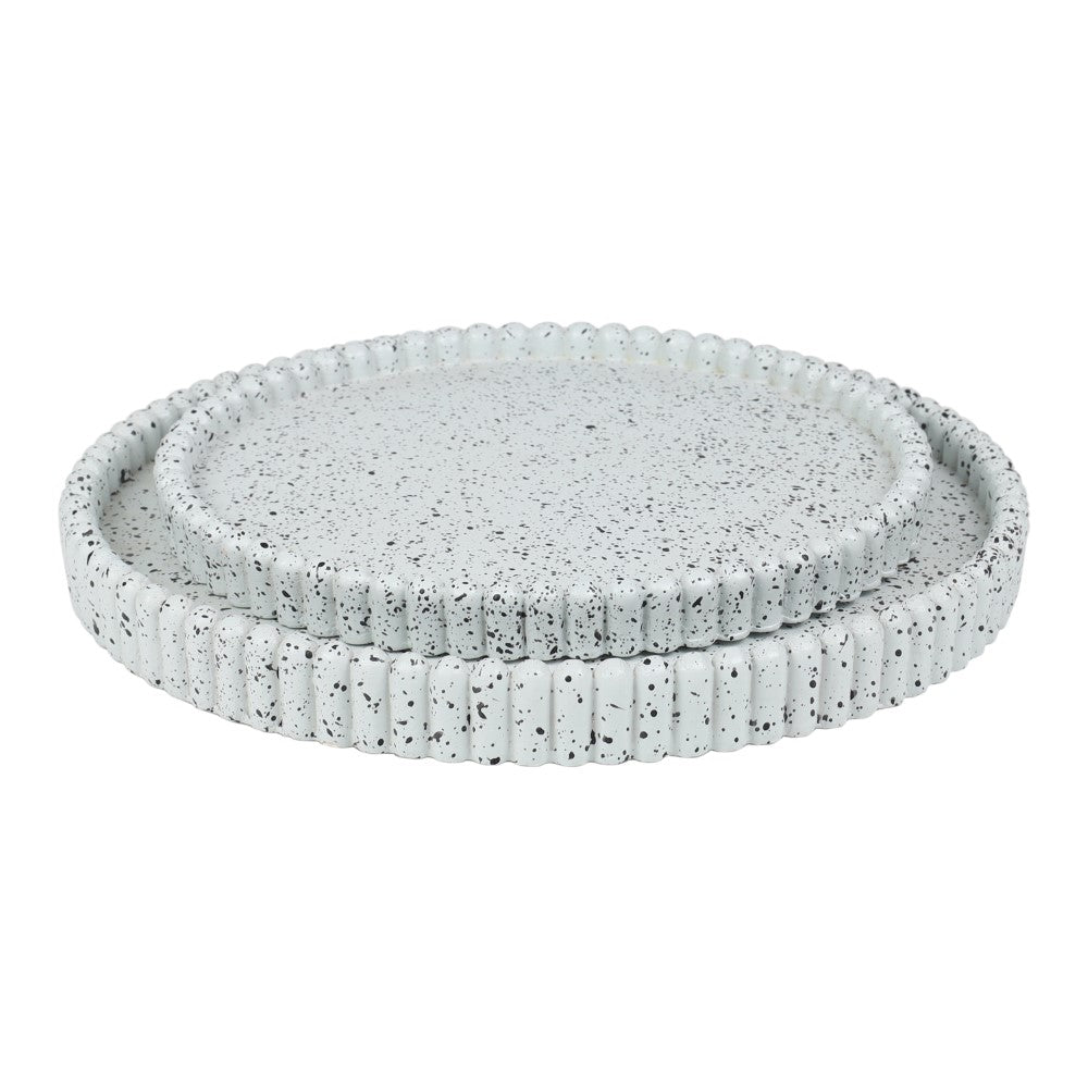 Oryn Modern Minimalist Concrete Fluted Edge Decorative Jewelry Trays