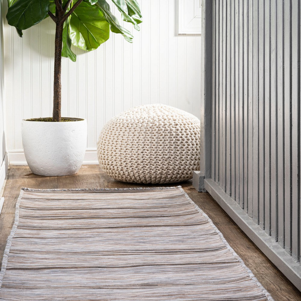 Ernard Bo Modern Farmhouse Wide Indoor/Outdoor Area Rug