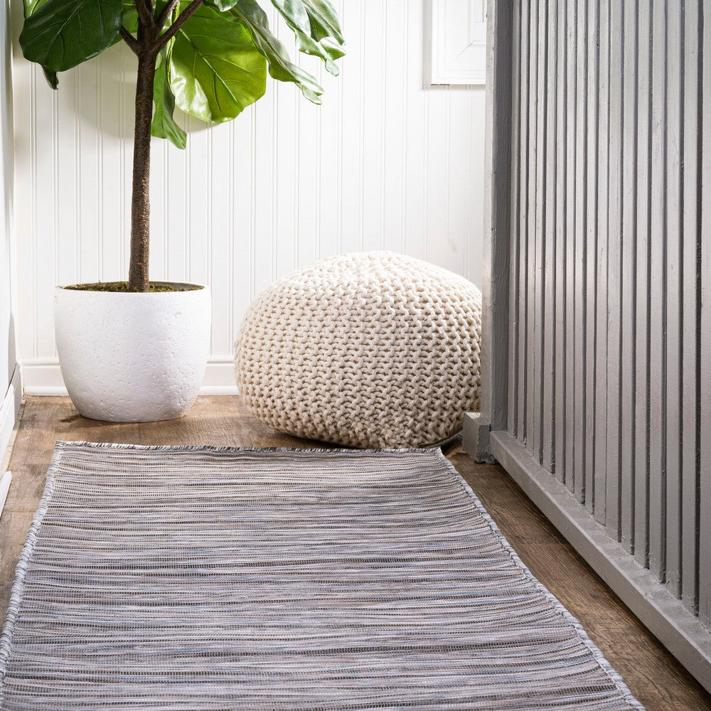 Aerelm Finn Modern Farmhouse Pinstripe Indoor/Outdoor Area Rug