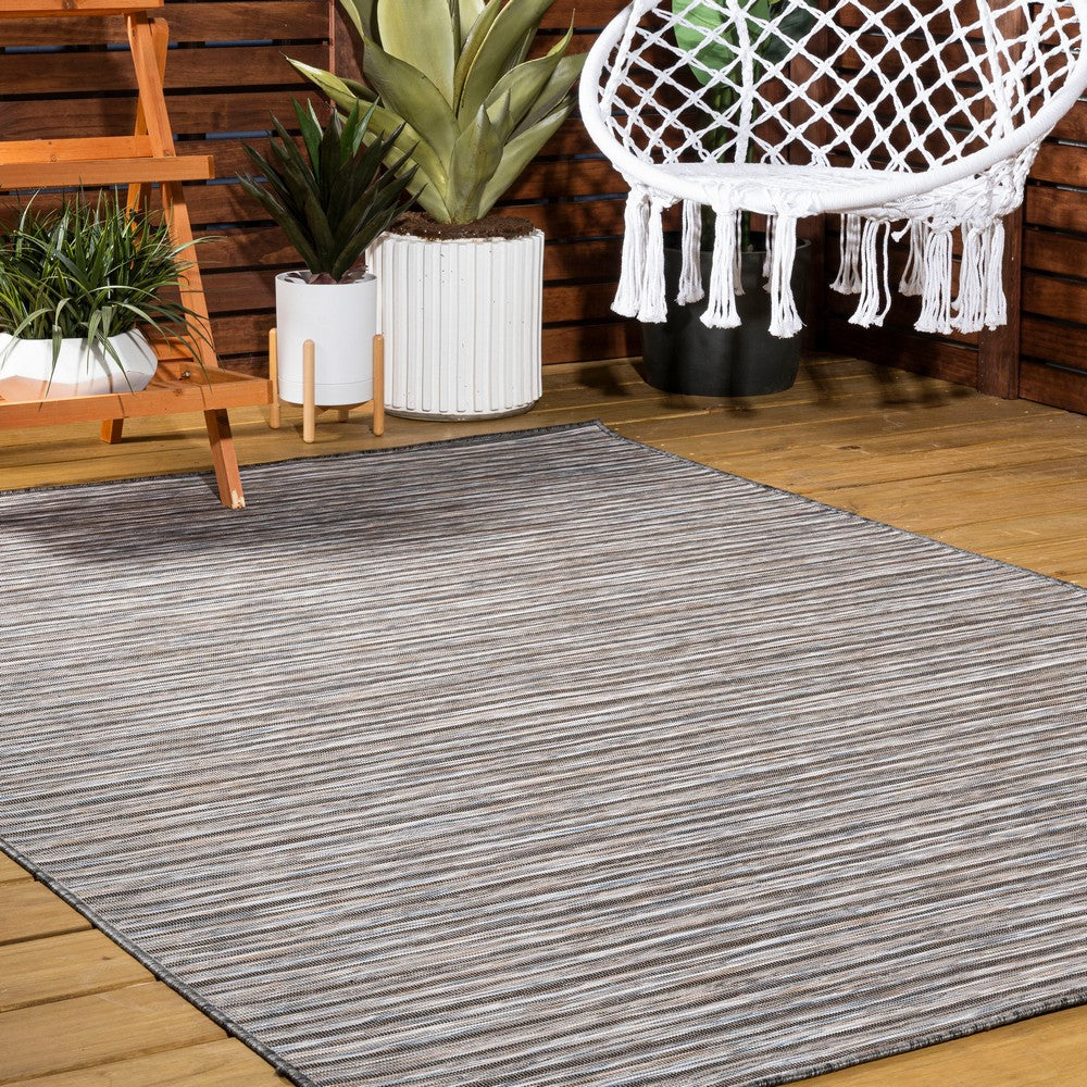 Aerelm Finn Modern Farmhouse Pinstripe Indoor/Outdoor Area Rug
