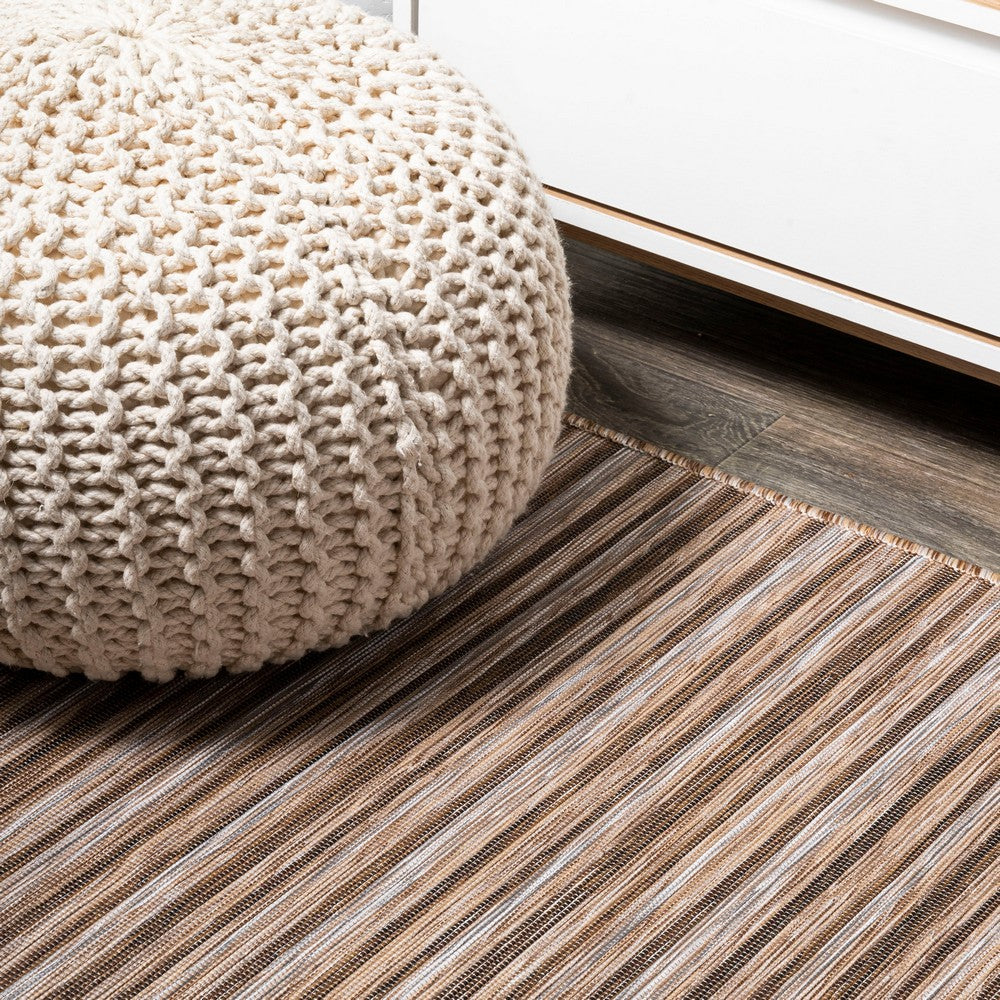 Aerelm Finn Modern Farmhouse Pinstripe Indoor/Outdoor Area Rug