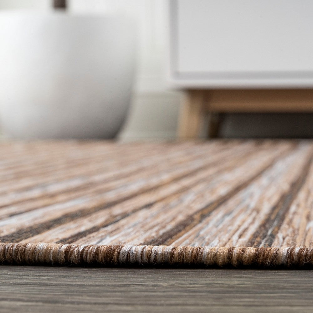 Aerelm Finn Modern Farmhouse Pinstripe Indoor/Outdoor Area Rug