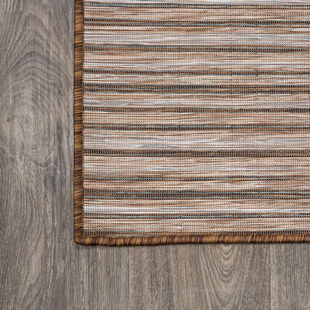 Aeran Finn Modern Farmhouse Pinstripe Indoor/Outdoor Area Rug