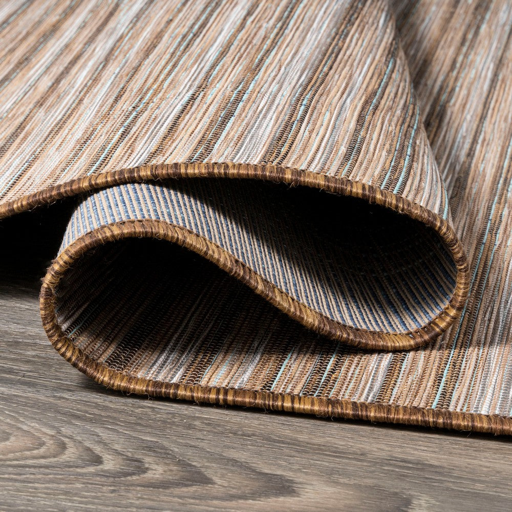 Aeran Finn Modern Farmhouse Pinstripe Indoor/Outdoor Area Rug