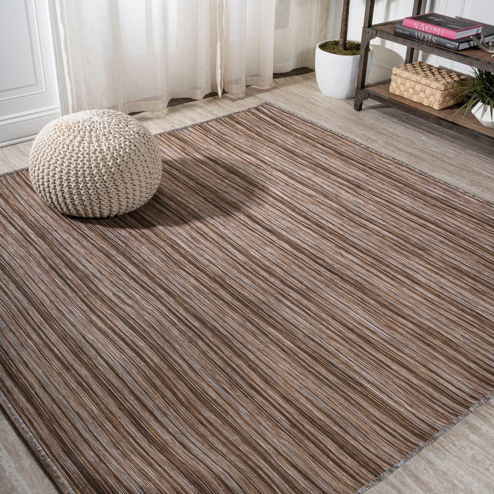 Aeran Finn Modern Farmhouse Pinstripe Indoor/Outdoor Area Rug