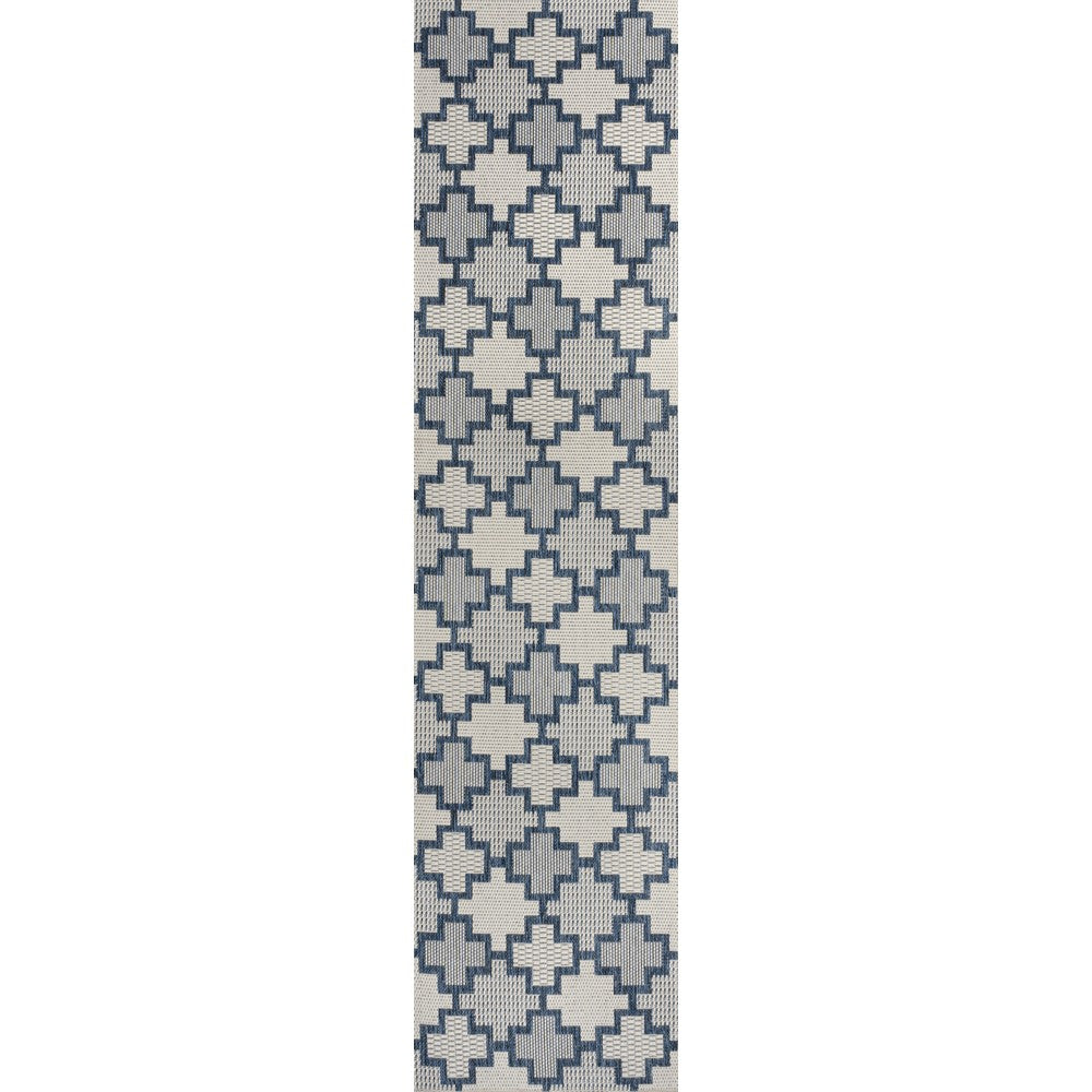 Alfresco Modern Geometric Tile Pattern Indoor/Outdoor Area Rug