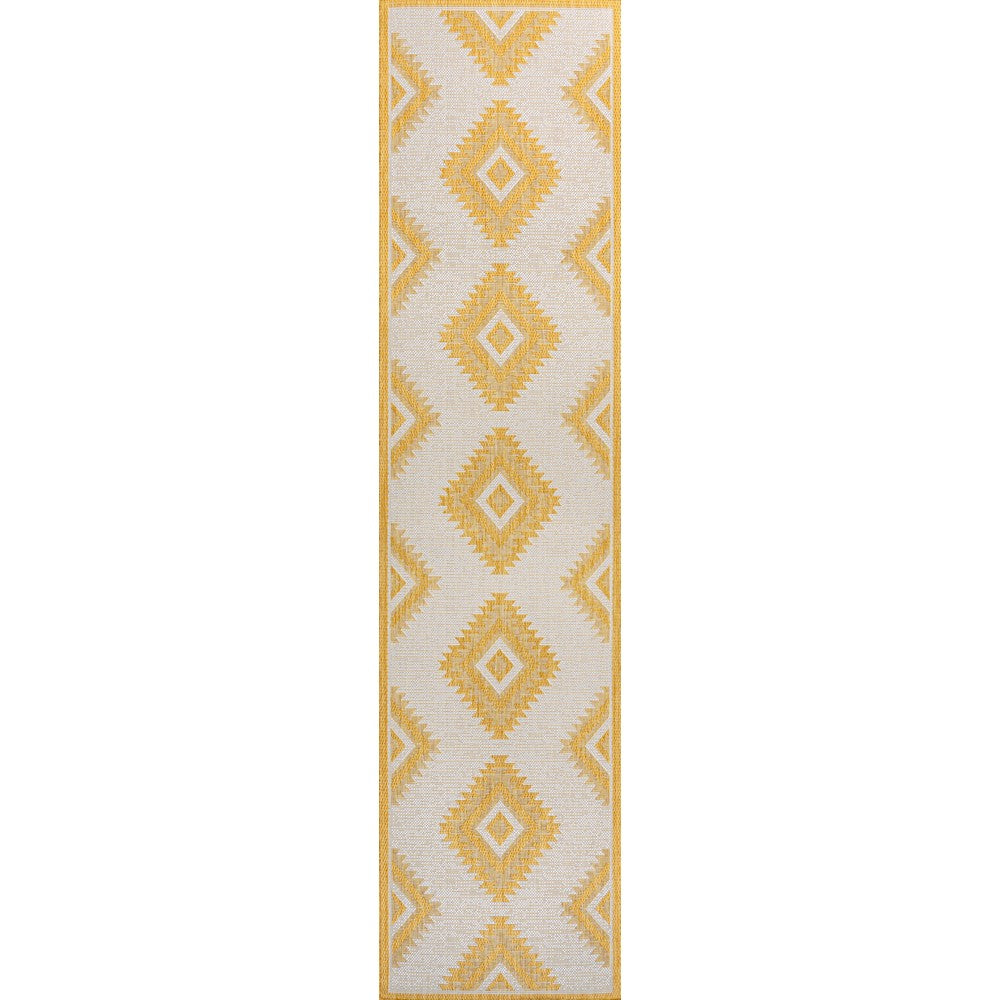 Antique Geometric Moroccan Diamond Indoor/Outdoor Area Rug