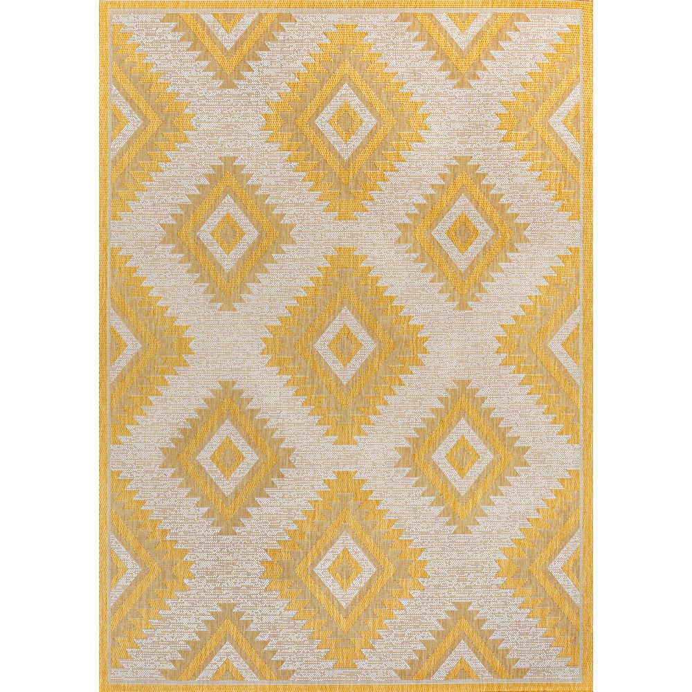 Antique Geometric Moroccan Diamond Indoor/Outdoor Area Rug