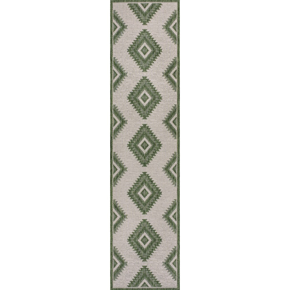 Antique Geometric Moroccan Diamond Indoor/Outdoor Area Rug