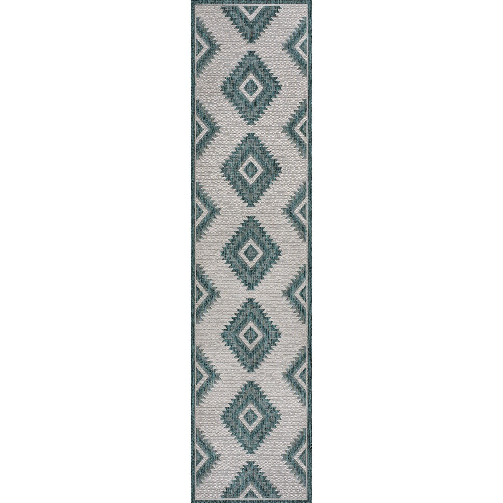 Antique Geometric Moroccan Diamond Indoor/Outdoor Area Rug