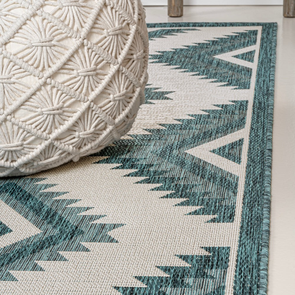 Antique Geometric Moroccan Diamond Indoor/Outdoor Area Rug