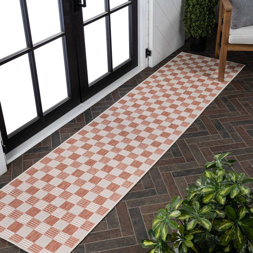 Laurel Traditional Cottage Checkerboard Indoor/Outdoor Area Rug