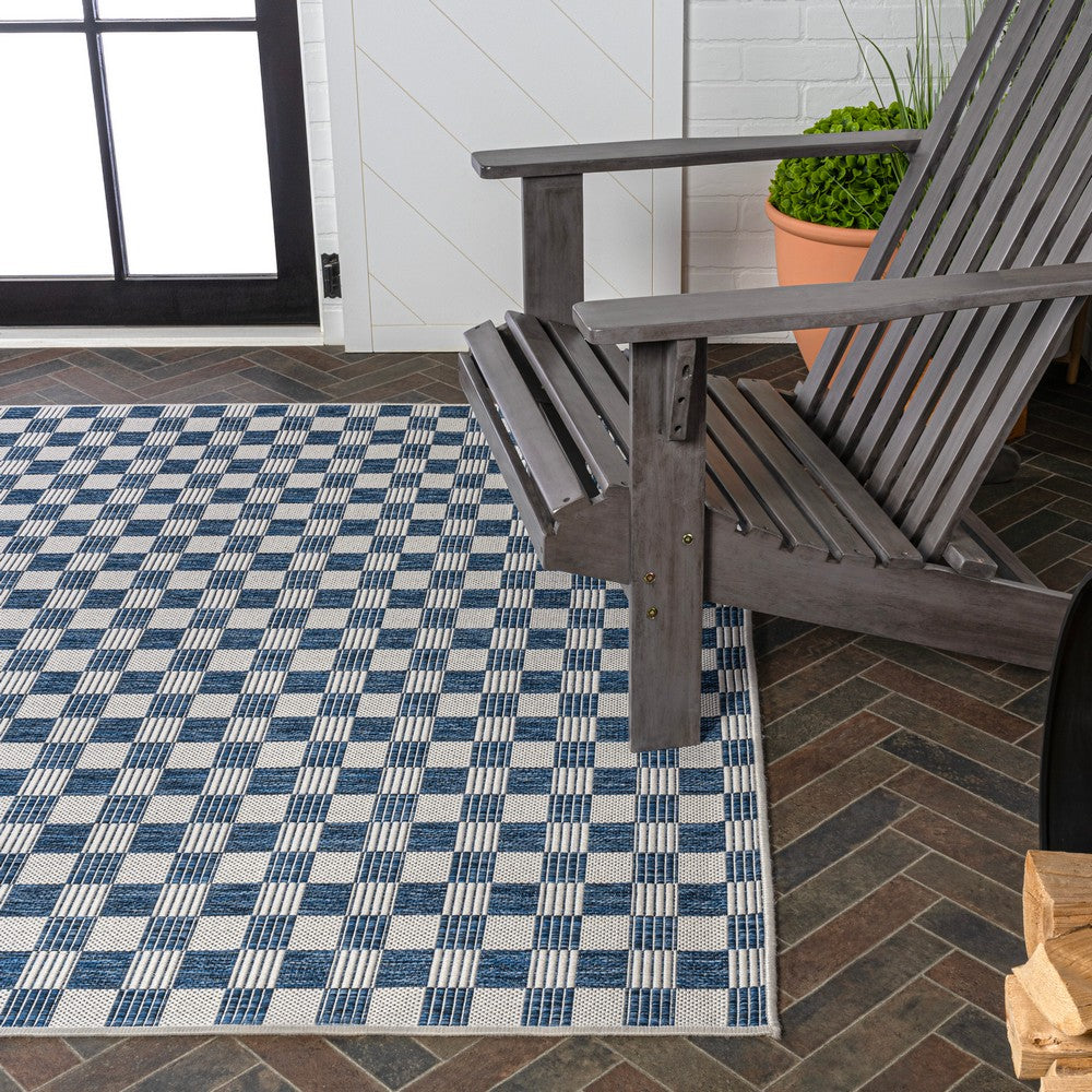Laurel Traditional Cottage Checkerboard Indoor/Outdoor Area Rug