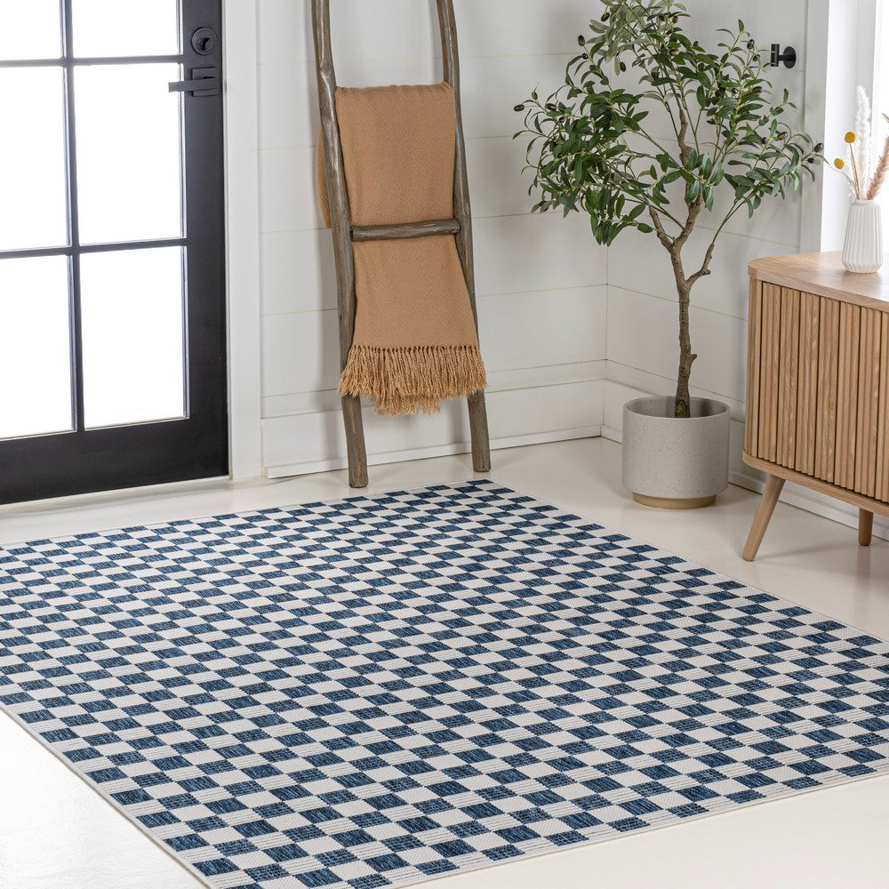 Laurel Traditional Cottage Checkerboard Indoor/Outdoor Area Rug