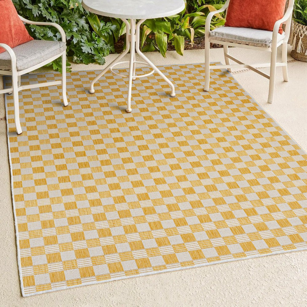 Laurel Traditional Cottage Checkerboard Indoor/Outdoor Area Rug