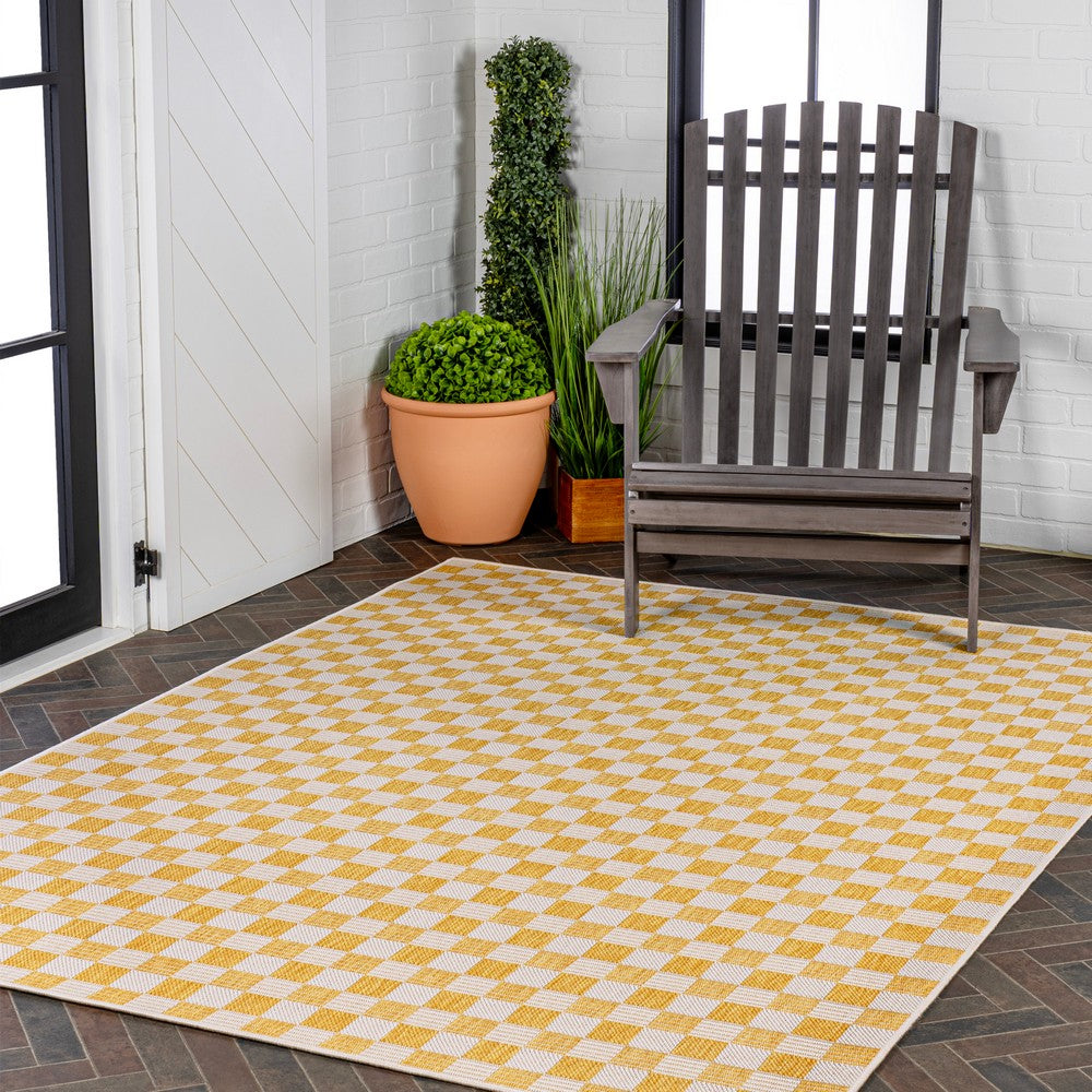 Laurel Traditional Cottage Checkerboard Indoor/Outdoor Area Rug