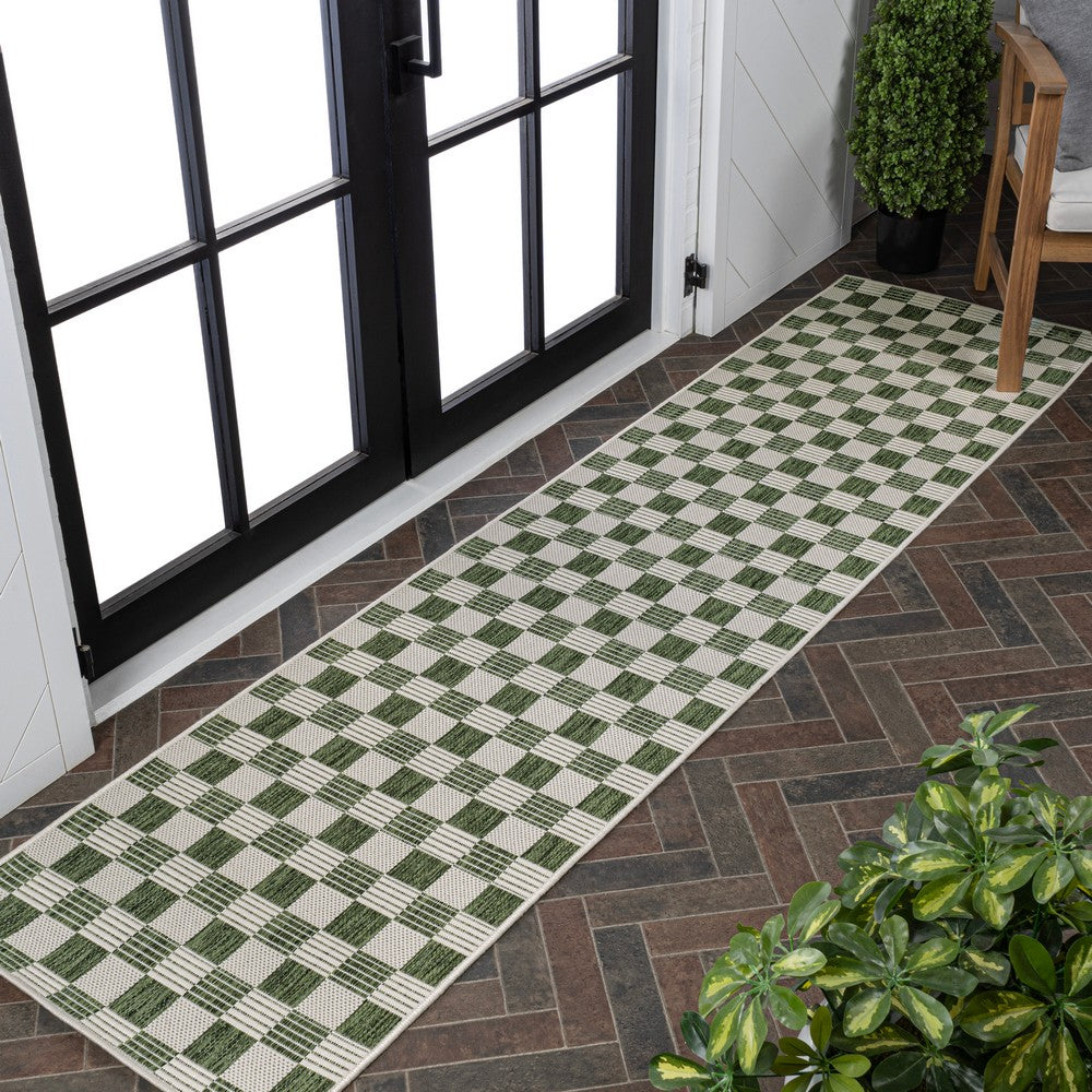Laurel Traditional Cottage Checkerboard Indoor/Outdoor Area Rug