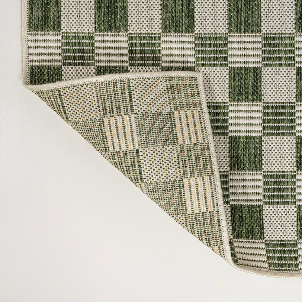 Laurel Traditional Cottage Checkerboard Indoor/Outdoor Area Rug