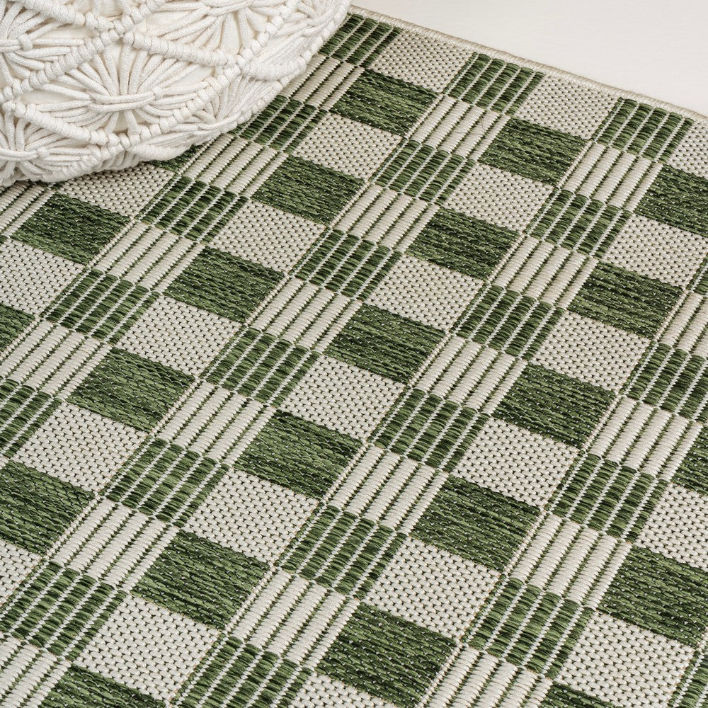 Laurel Traditional Cottage Checkerboard Indoor/Outdoor Area Rug
