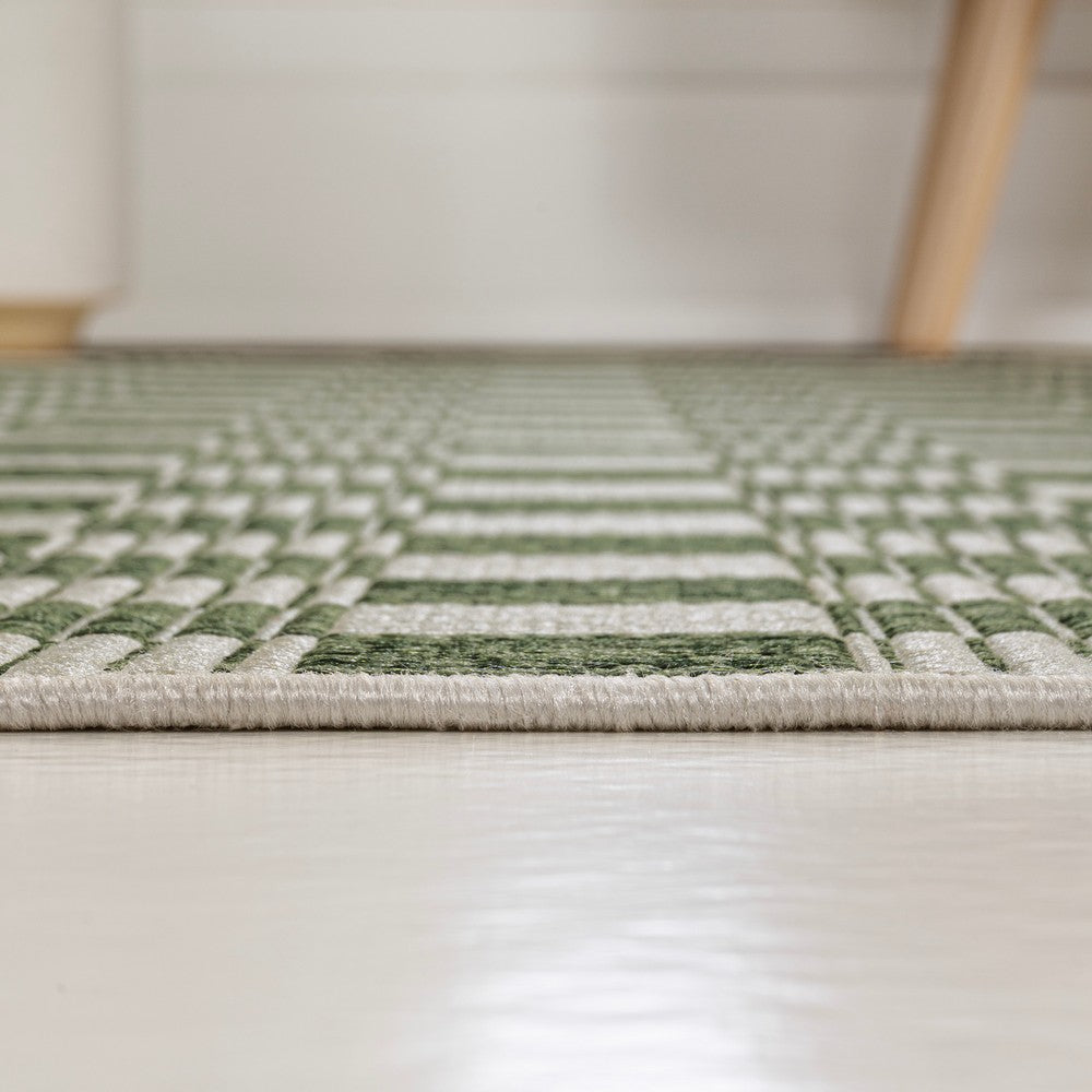 Laurel Traditional Cottage Checkerboard Indoor/Outdoor Area Rug