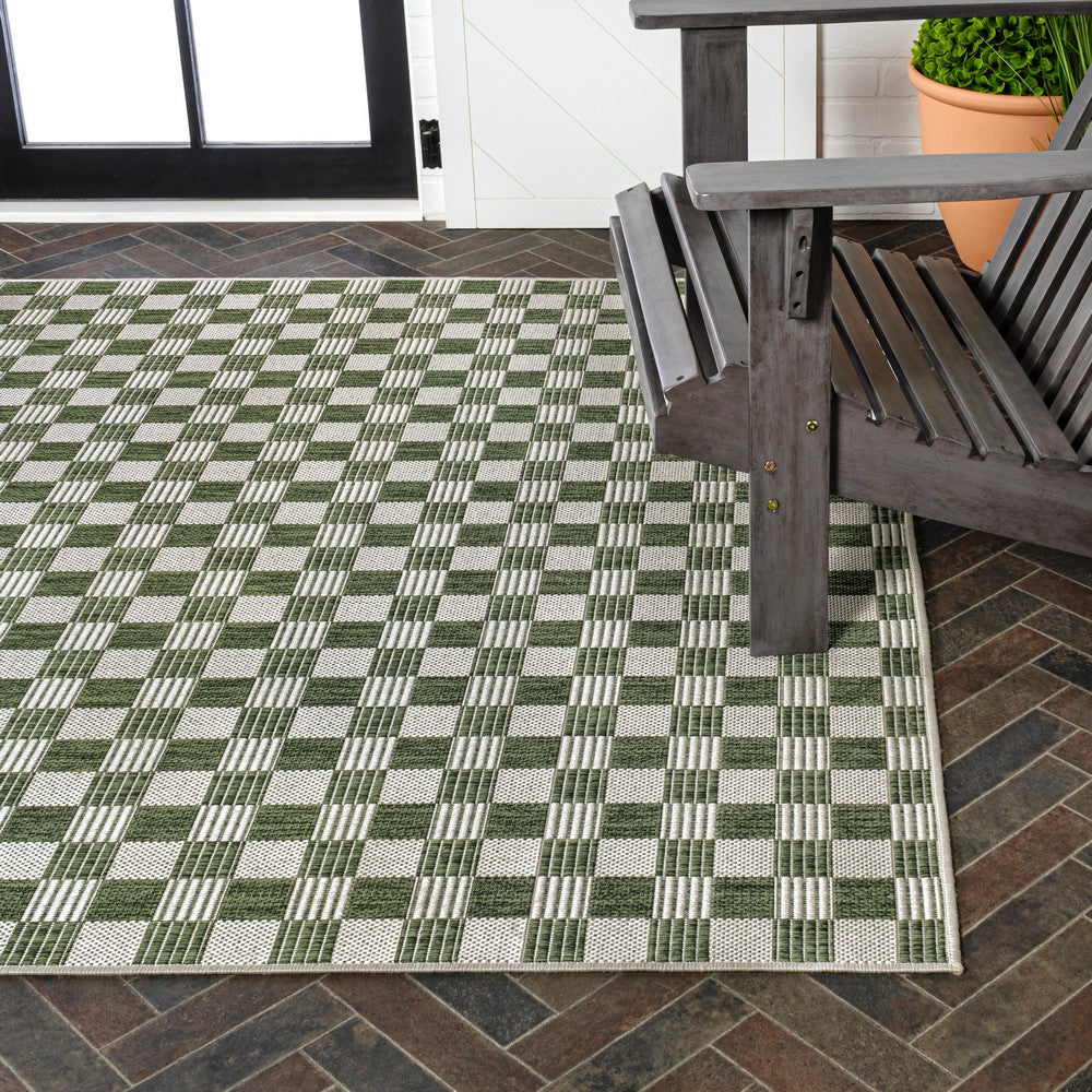 Laurel Traditional Cottage Checkerboard Indoor/Outdoor Area Rug