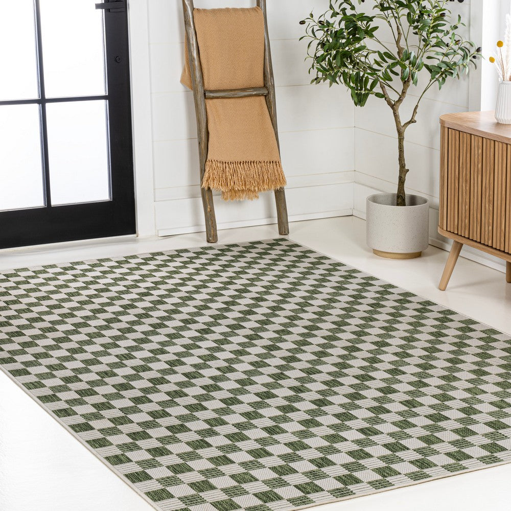 Laurel Traditional Cottage Checkerboard Indoor/Outdoor Area Rug