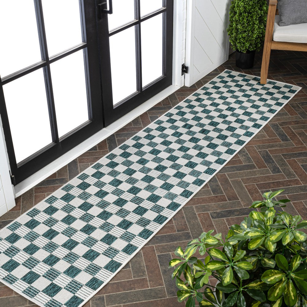 Laurel Traditional Cottage Checkerboard Indoor/Outdoor Area Rug
