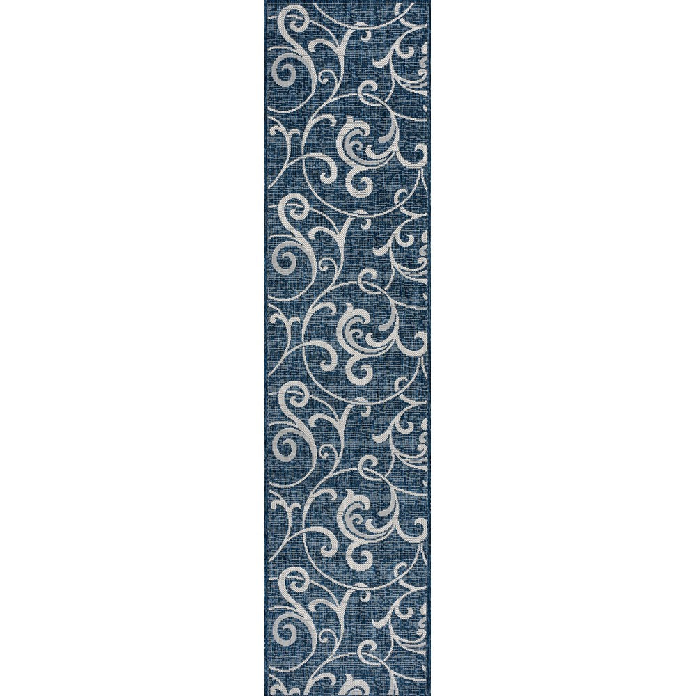 Domani Traditional Classic All-Over Scroll Indoor/Outdoor Area Rug