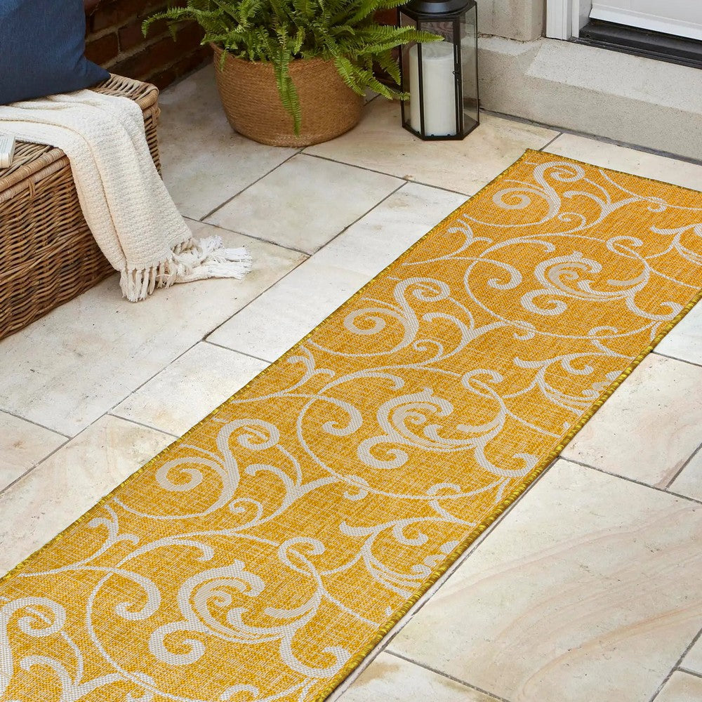 Domani Traditional Classic All-Over Scroll Indoor/Outdoor Area Rug