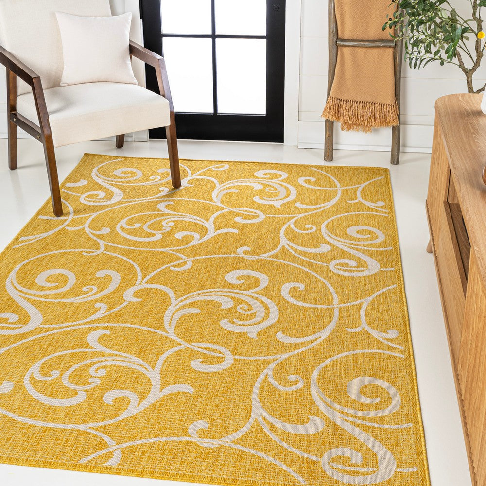 Domani Traditional Classic All-Over Scroll Indoor/Outdoor Area Rug
