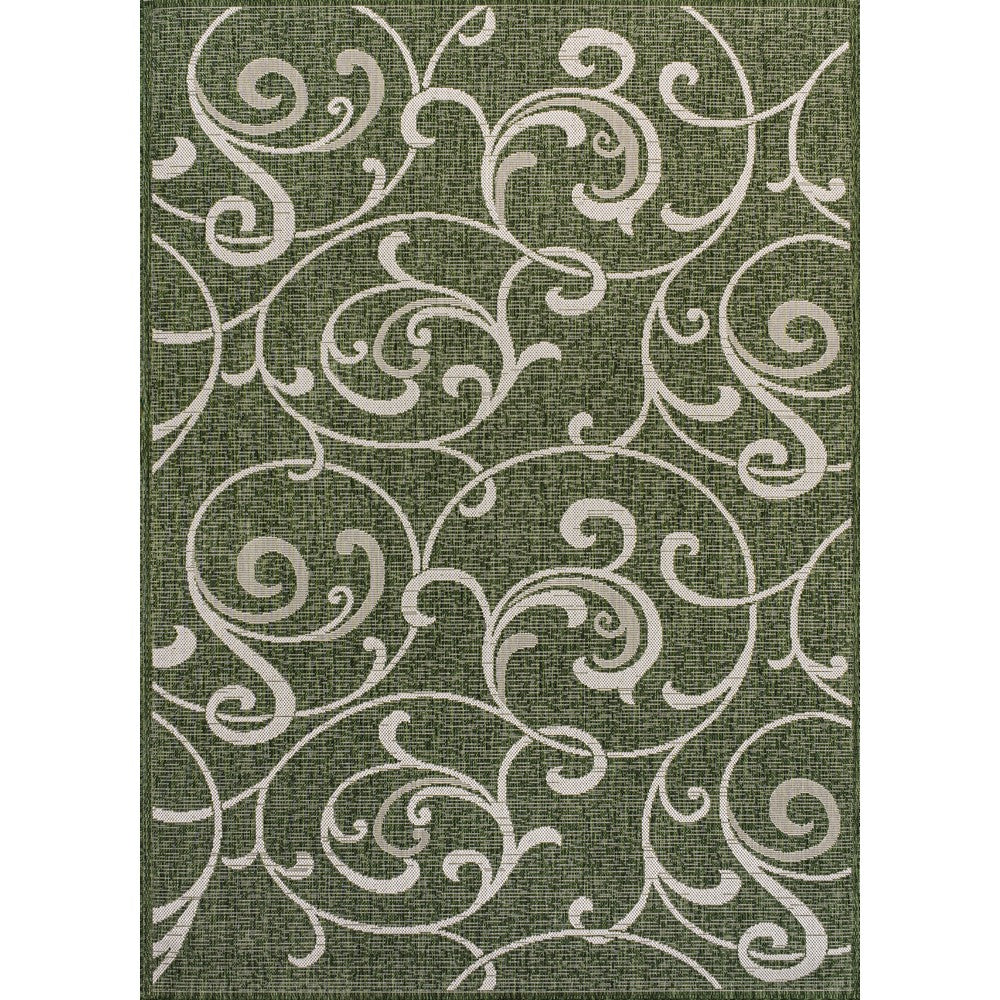 Domani Traditional Classic All-Over Scroll Indoor/Outdoor Area Rug