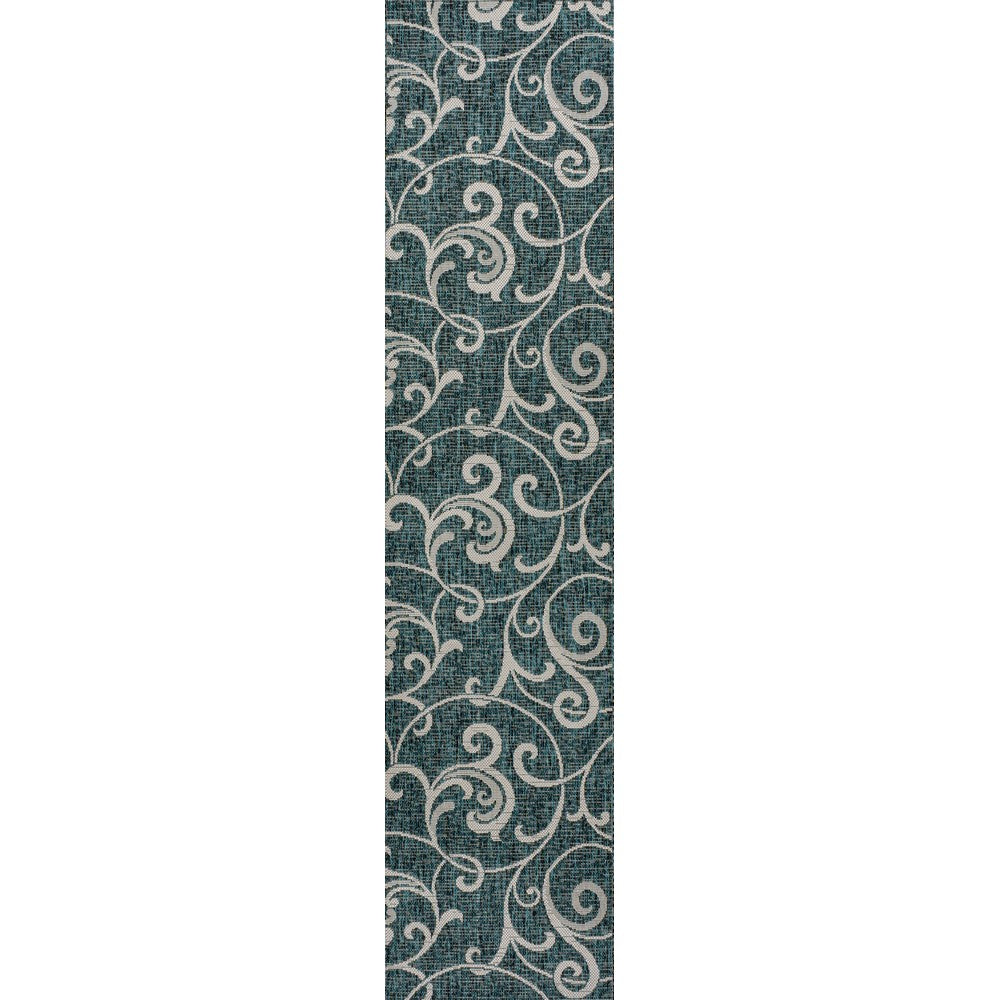Domani Traditional Classic All-Over Scroll Indoor/Outdoor Area Rug