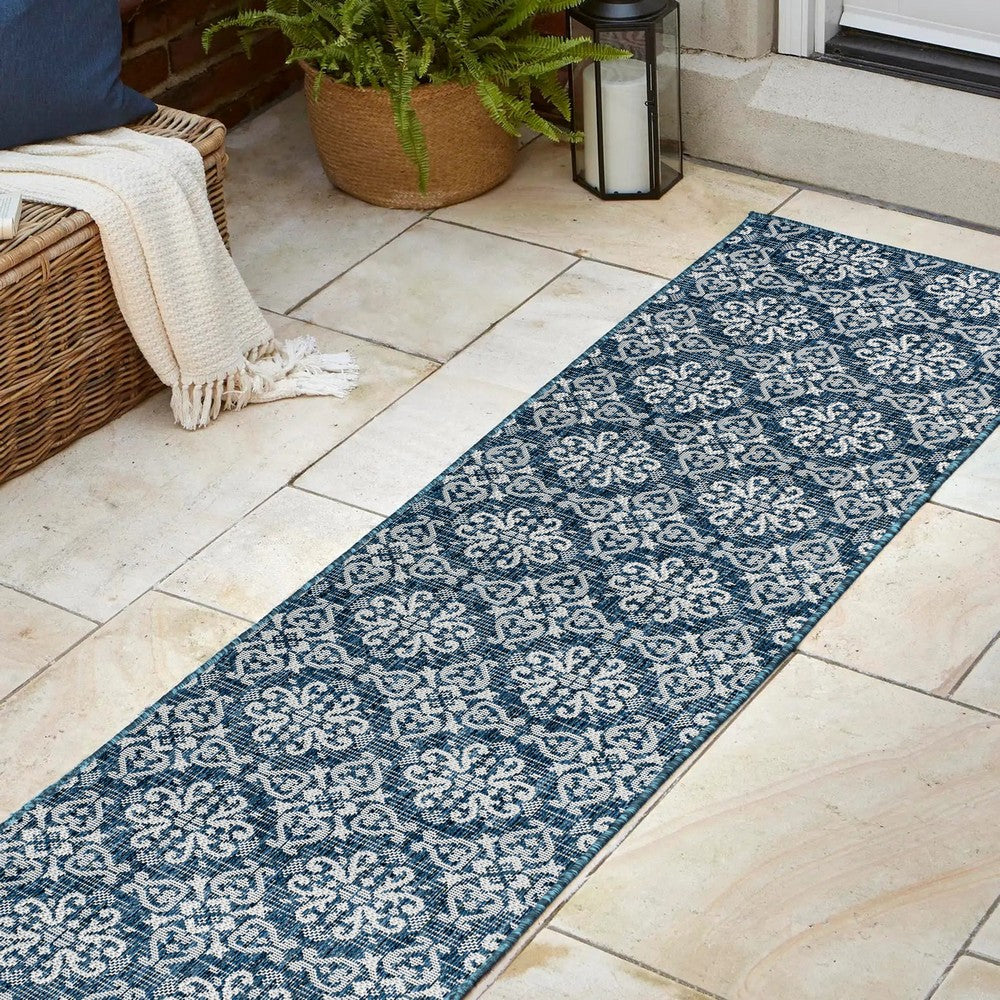 Nexus Traditional Mediterranean Tile Design Indoor/Outdoor Area Rug
