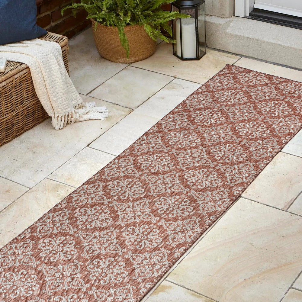 Nexus Traditional Mediterranean Tile Design Indoor/Outdoor Area Rug