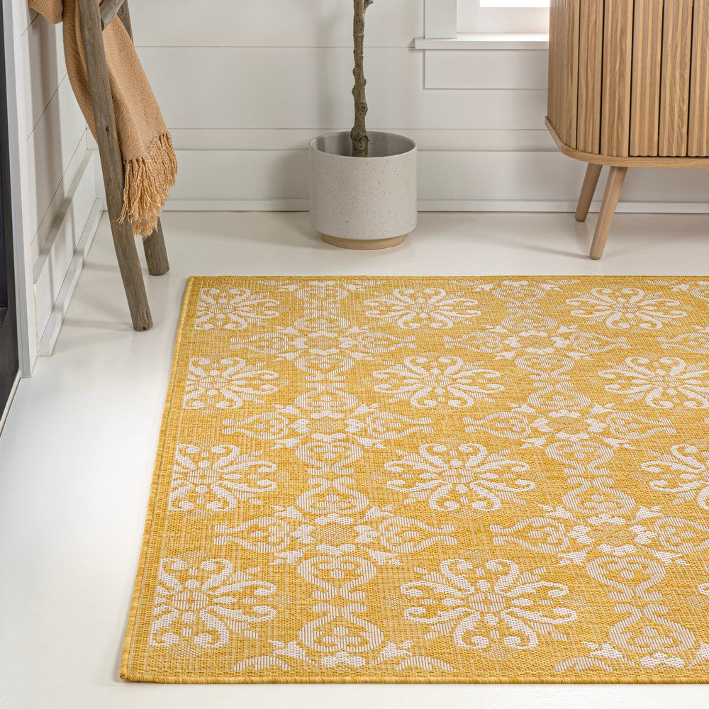 Nexus Traditional Mediterranean Tile Design Indoor/Outdoor Area Rug