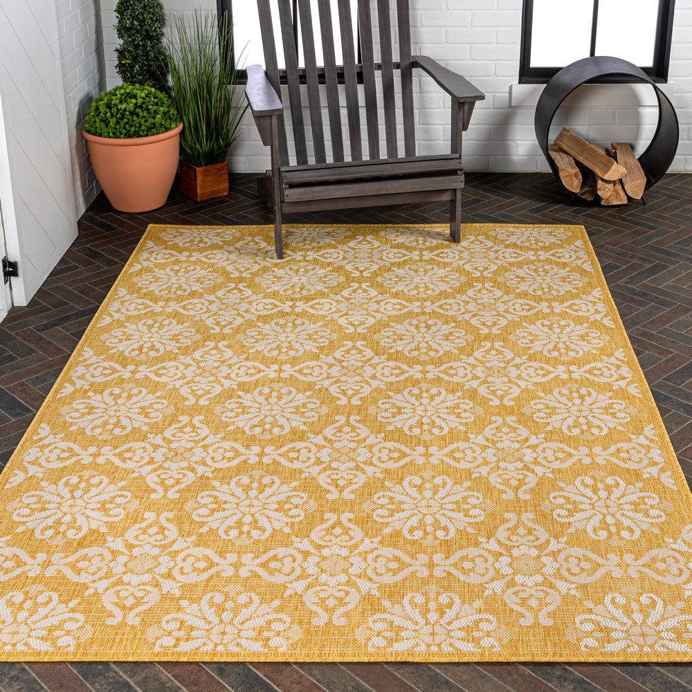 Nexus Traditional Mediterranean Tile Design Indoor/Outdoor Area Rug