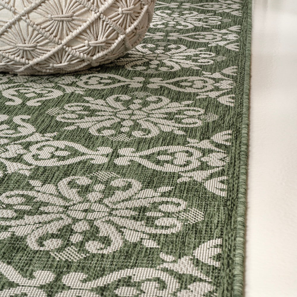Nexus Traditional Mediterranean Tile Design Indoor/Outdoor Area Rug