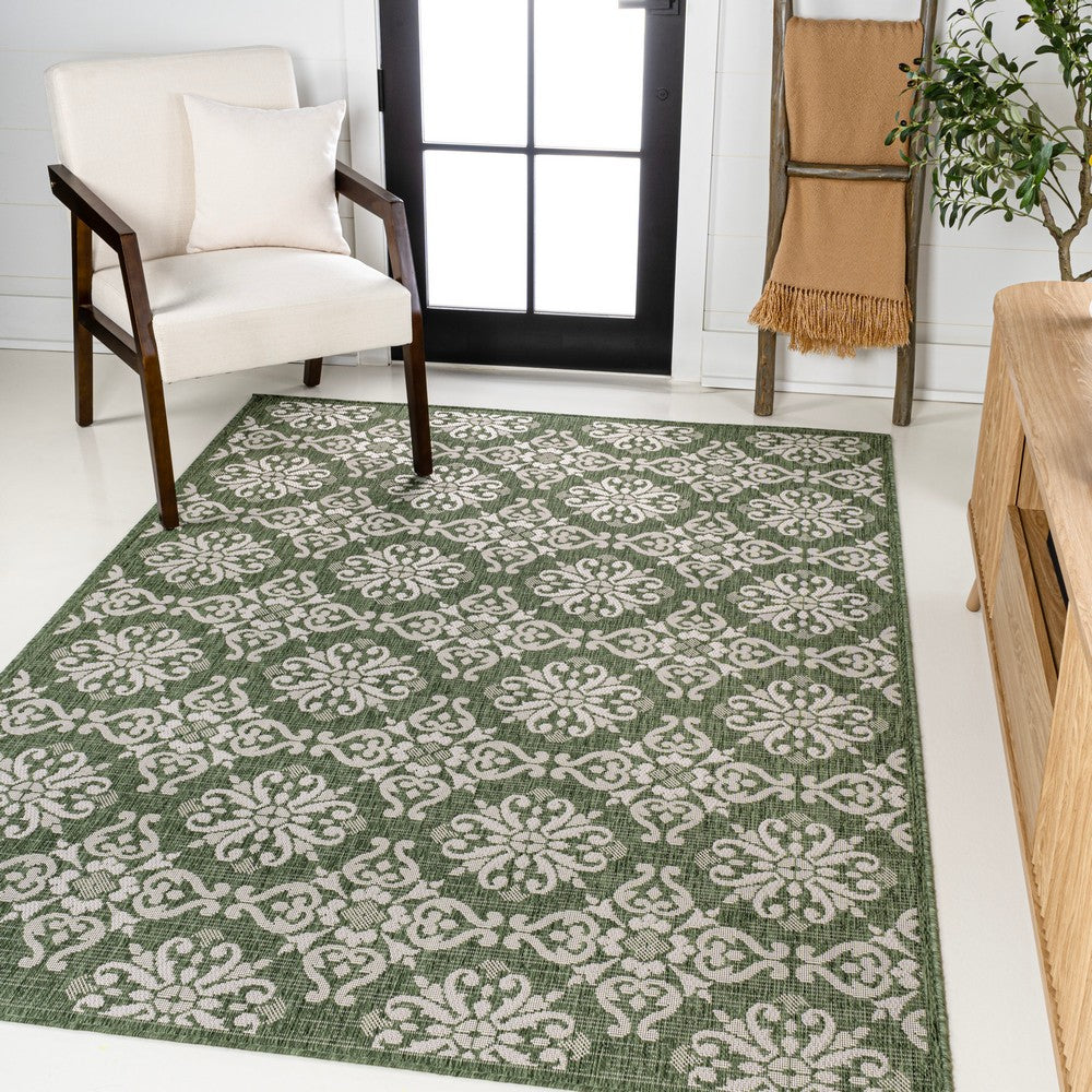 Nexus Traditional Mediterranean Tile Design Indoor/Outdoor Area Rug
