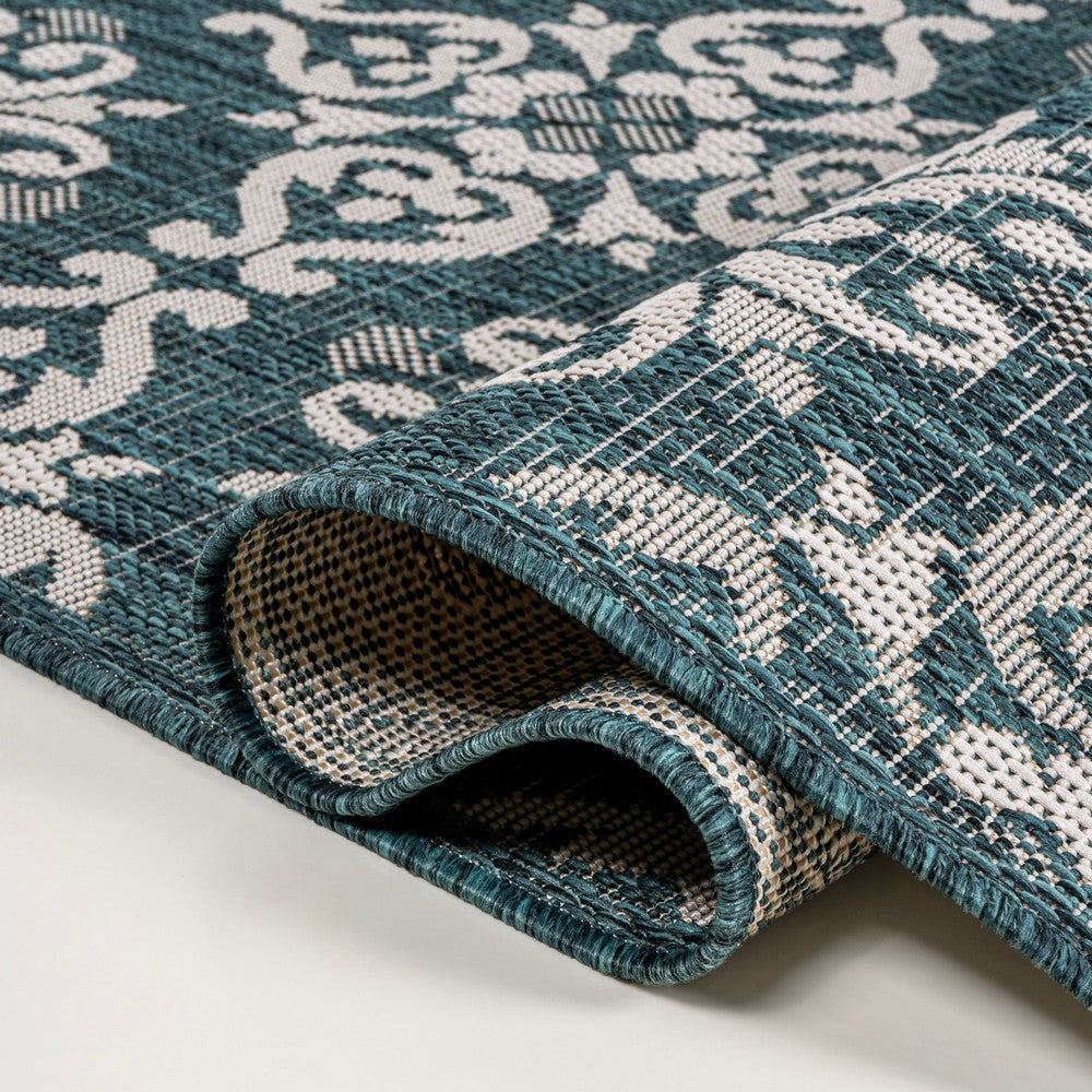 Nexus Traditional Mediterranean Tile Design Indoor/Outdoor Area Rug