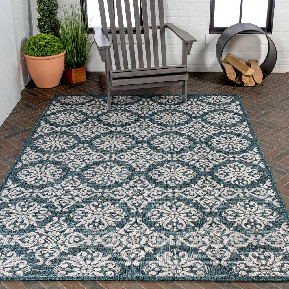 Nexus Traditional Mediterranean Tile Design Indoor/Outdoor Area Rug