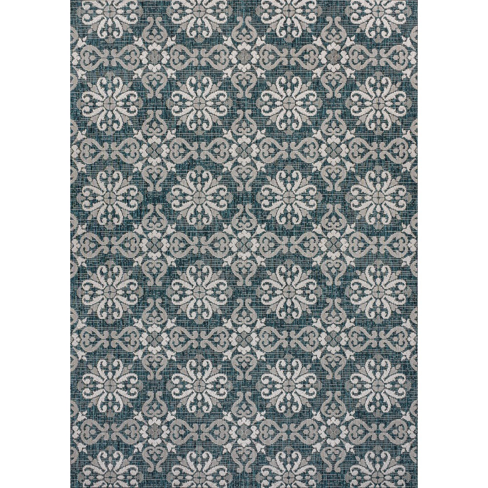 Nexus Traditional Mediterranean Tile Design Indoor/Outdoor Area Rug