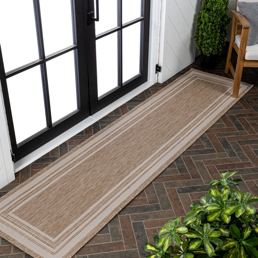 Barclay Traditional Casual Pinstripe Border Indoor/Outdoor Area Rug