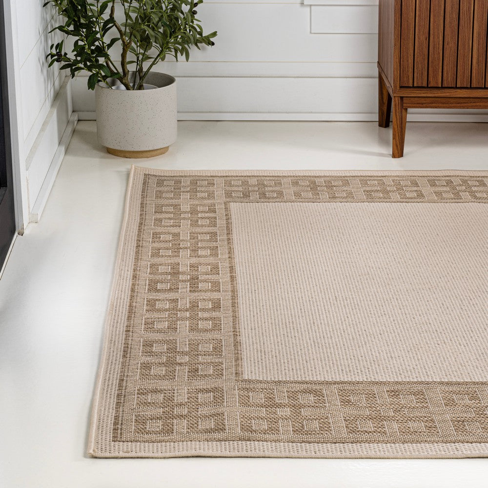 Lovina Classic Geometric Border Indoor/Outdoor Area Rug