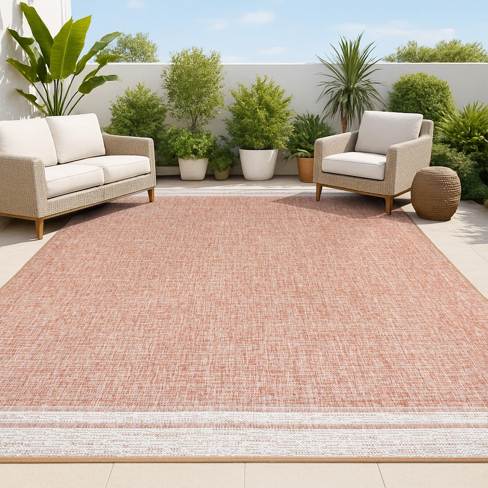 Zuri Modern Minimalist Mingled Indoor/Outdoor Area Rug